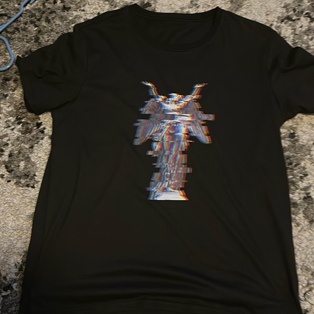 Black tee shirt with Angel
